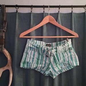 Striped Stretchy Shorts